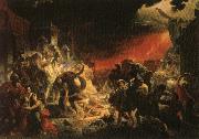 Karl Pavlovic Brullow The Last Day of Pompeii Sweden oil painting artist